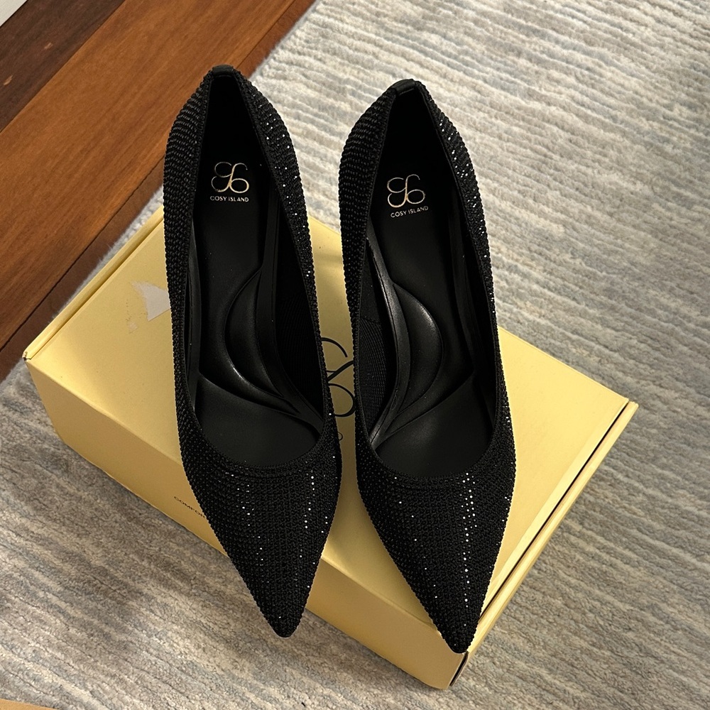 Cosy Island Elegant Black Women's stilettos